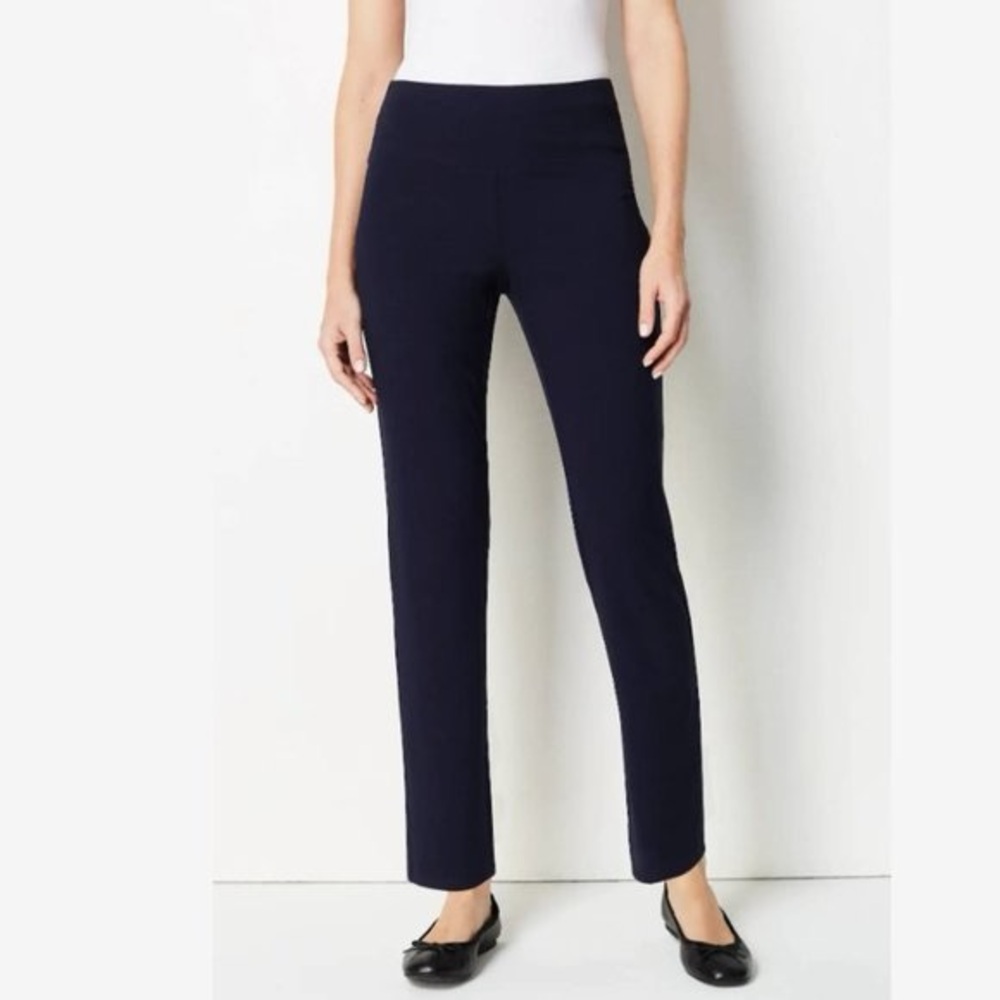 DARK NAVY BLUE J Jill premium bi-stretch ankle pant